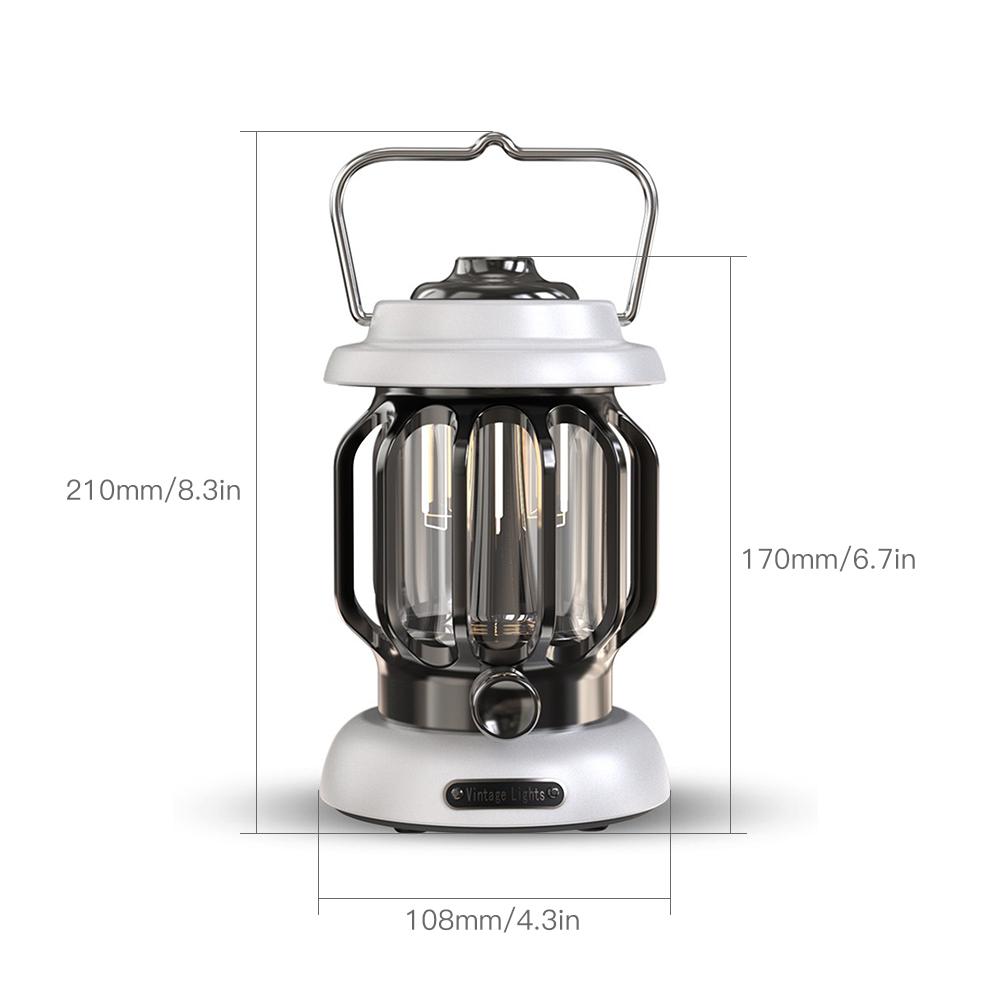 Đèn Lồng Cắm Trại Mini Usb Với Ánh Sáng Trắng Cam Ấm Áp Ipx4 Chống Nước