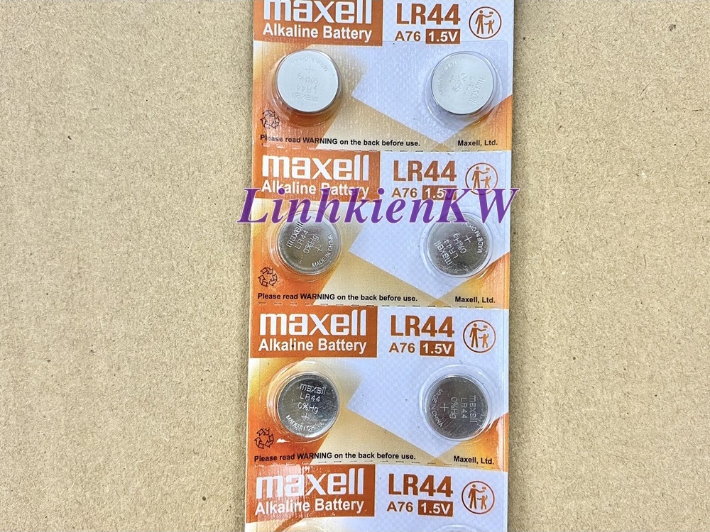 1 đôi Pin Maxell Lr41 1.5V Mới, Chính gốc 100%.
