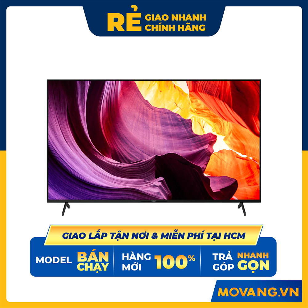 Android Tivi Sony 4K 65 inch KD-65X80K - Hàng chính hãng (chỉ giao HCM)