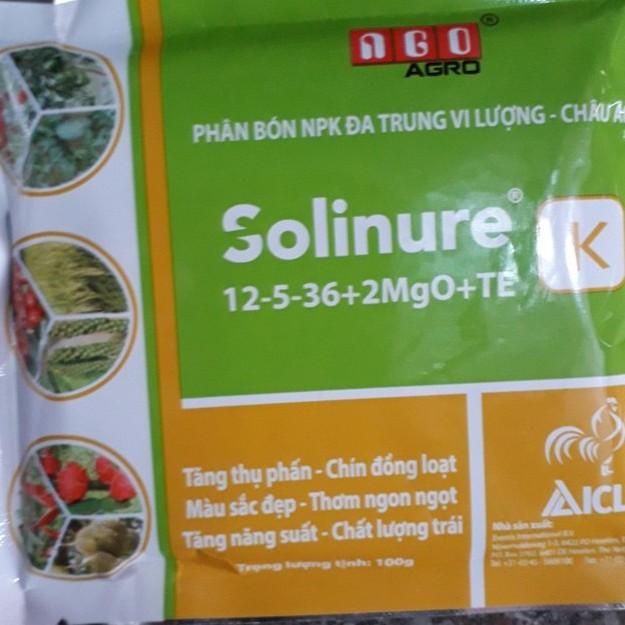 Phân bón lá đa trung vi lượng Kali cao 12-5-36+2MgO+TE (100g)