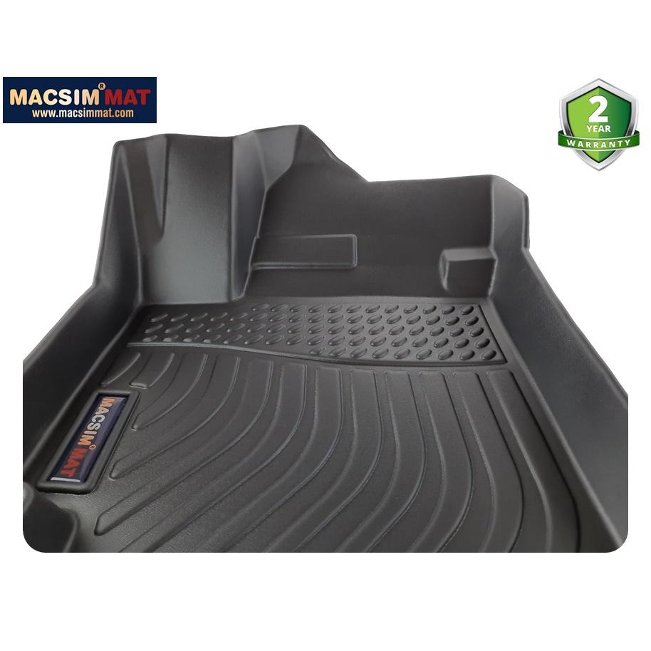 Thảm lót sàn xe ô tô Suzuki XL7 Nhãn hiệu Macsim chất liệu nhựa TPV cao cấp màu đen - 2 hàng ghế