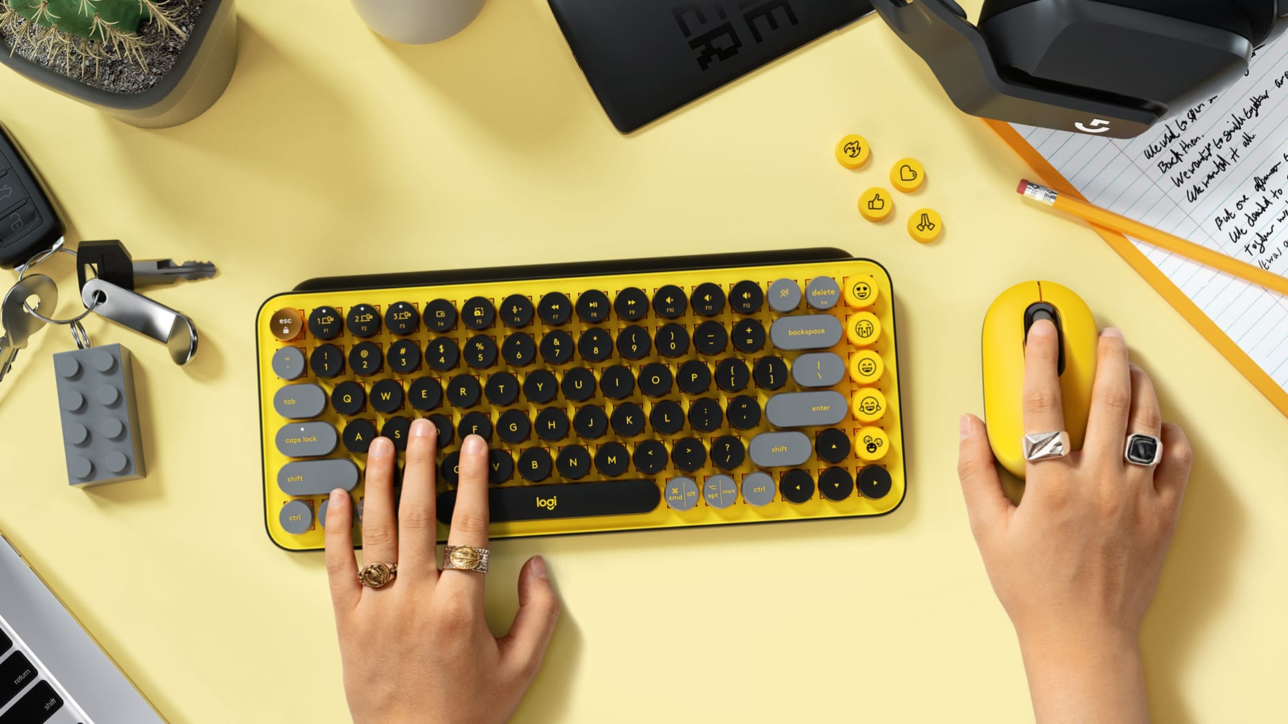 Bàn phím không dây Logitech Pop Keys-Hàng chính hãng