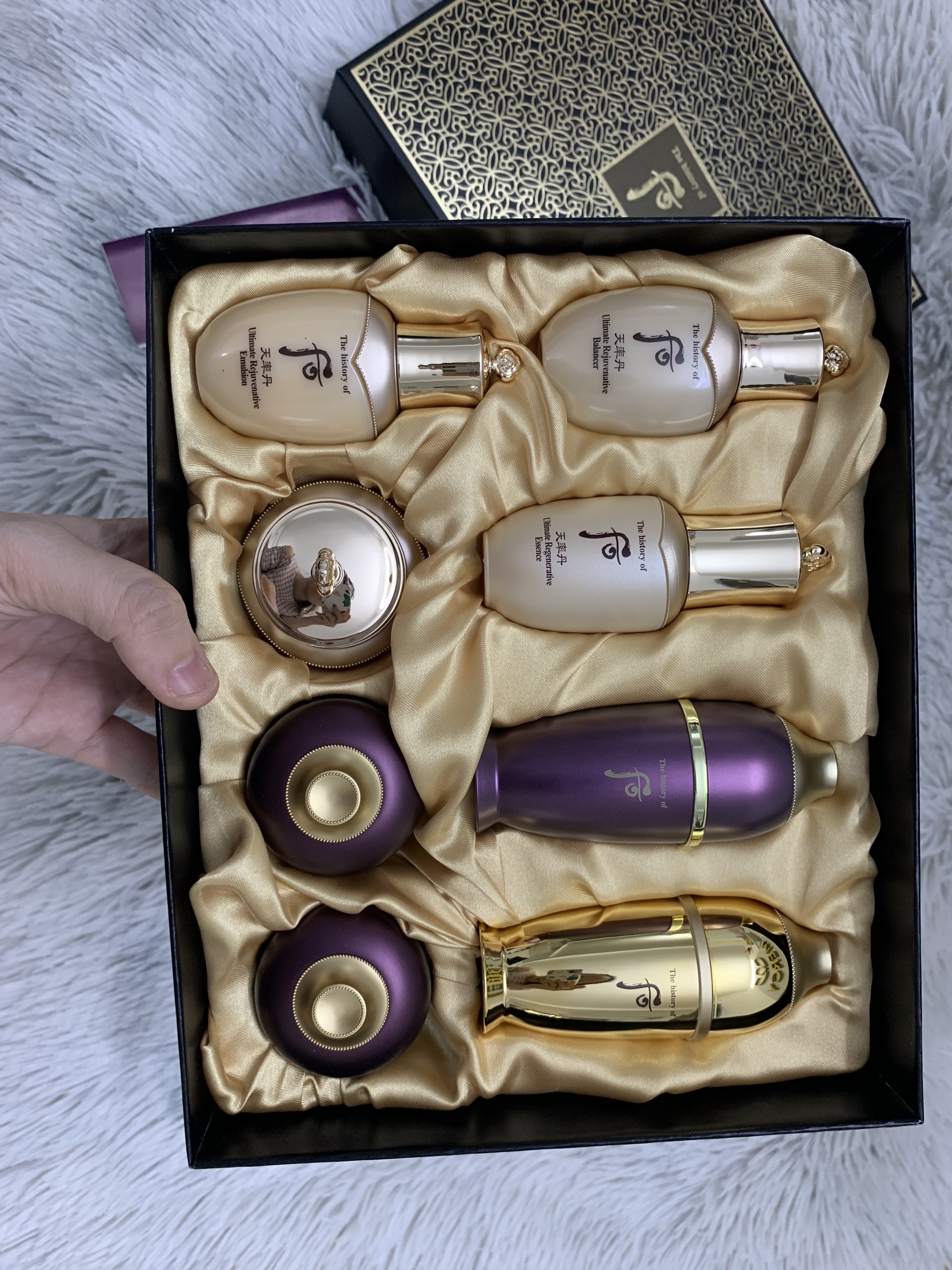 Bộ dưỡng trẻ hóa da 10 năm tuổi The history of Whoo Hwanyu Premium 8pcs set
