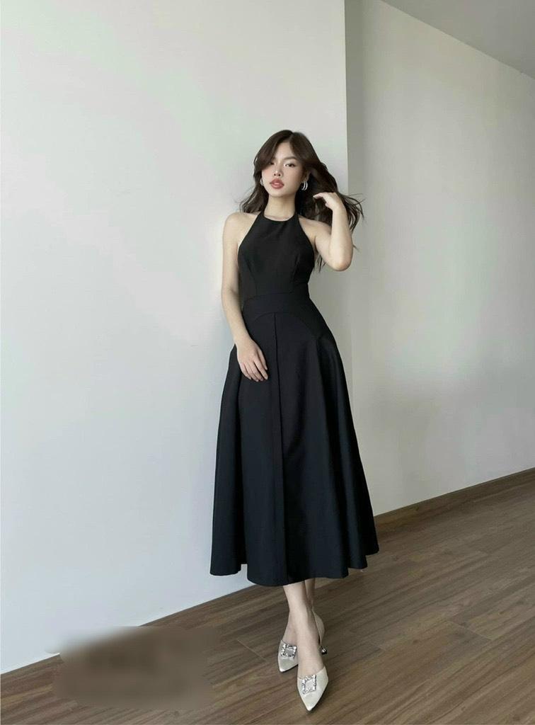 ĐẦM MAXI CỔ YẾM CLAY DRESS 13144