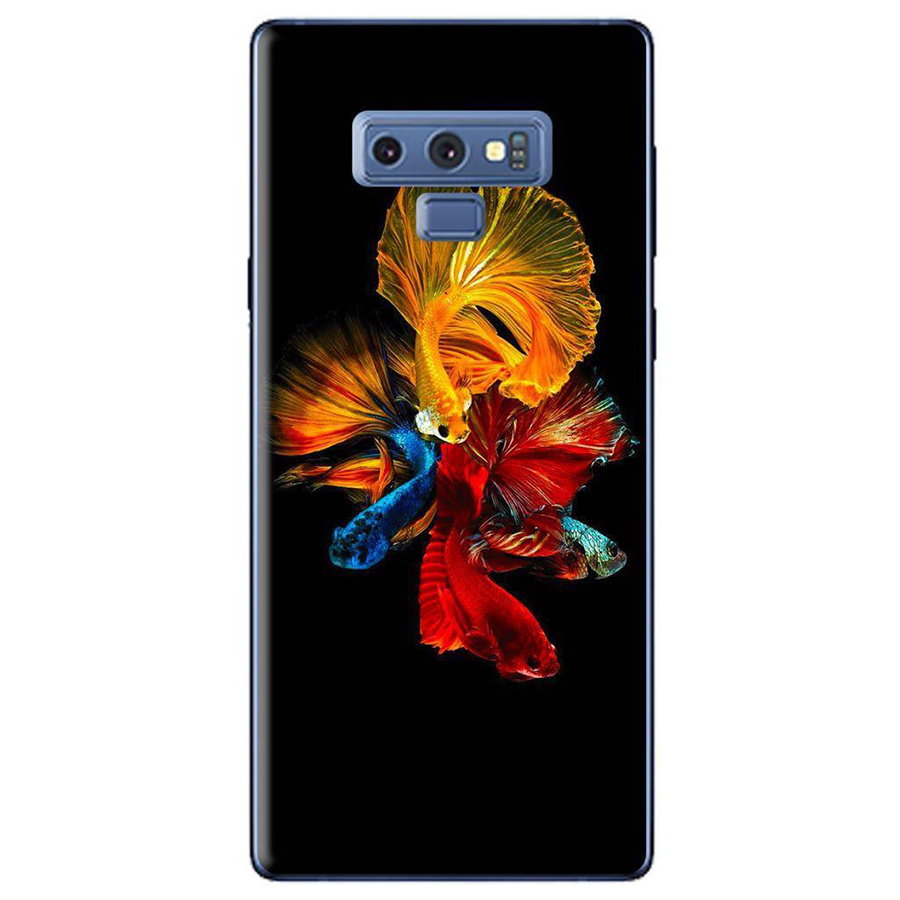 Ốp Lưng Dành Cho Samsung Galaxy Note 9 - Cá Betta Vàng Xanh Đỏ