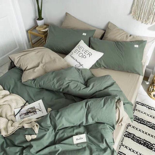 Set Cotton TiCi Cao Cấp Rêu Đá Mix Sữa