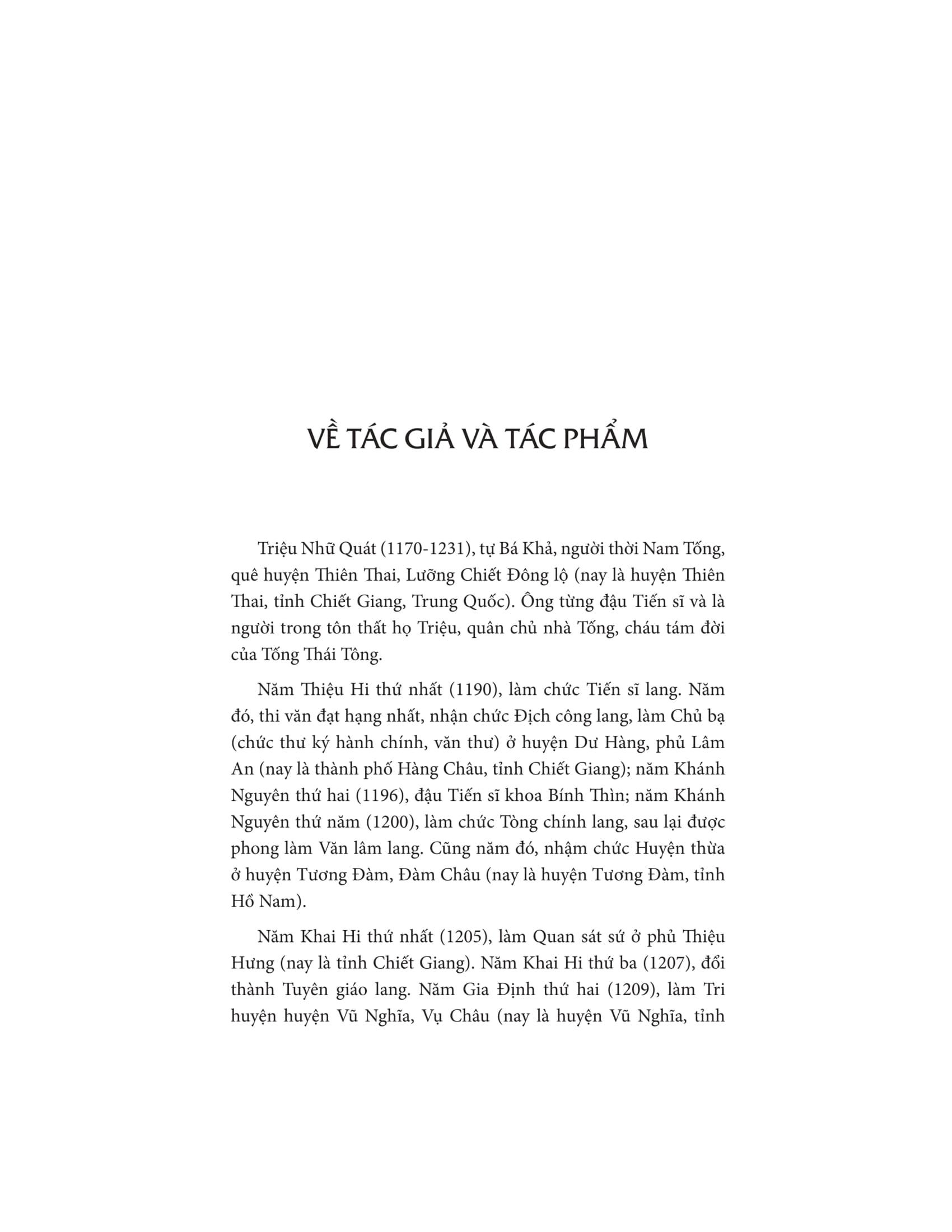 Sách - Chư Phiên Chí