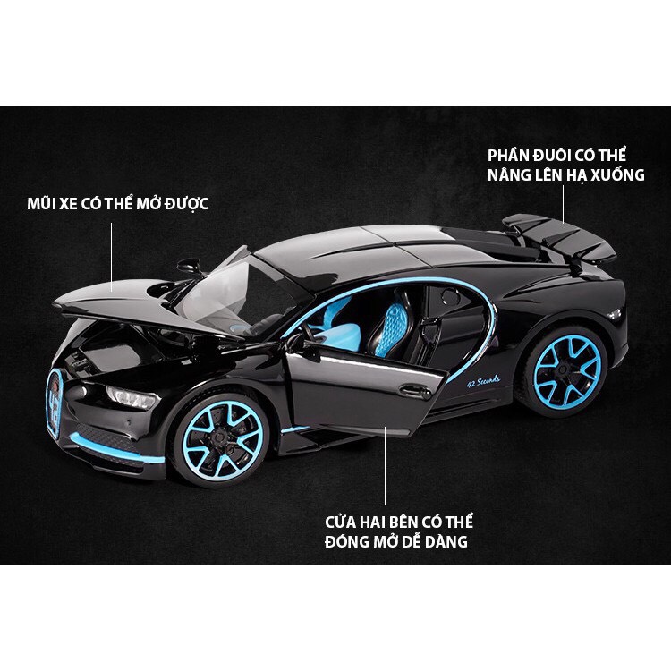 Mô hình xe ô tô Bugatti Chiron tỉ lệ 1:32