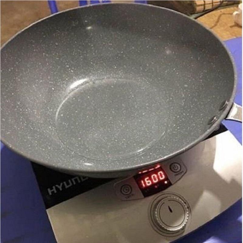 Chảo Đá Chống Dính Sâu Lòng Đường Kính 32cm Dùng Để Chiên Rán Xào Trên Mọi Loại Bếp