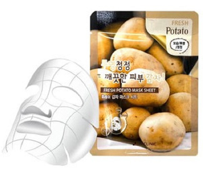 Mặt nạ dưỡng trắng da chiết xuất khoai tây 3W CLINIC FRESH POTATO MASK SHEET 23g