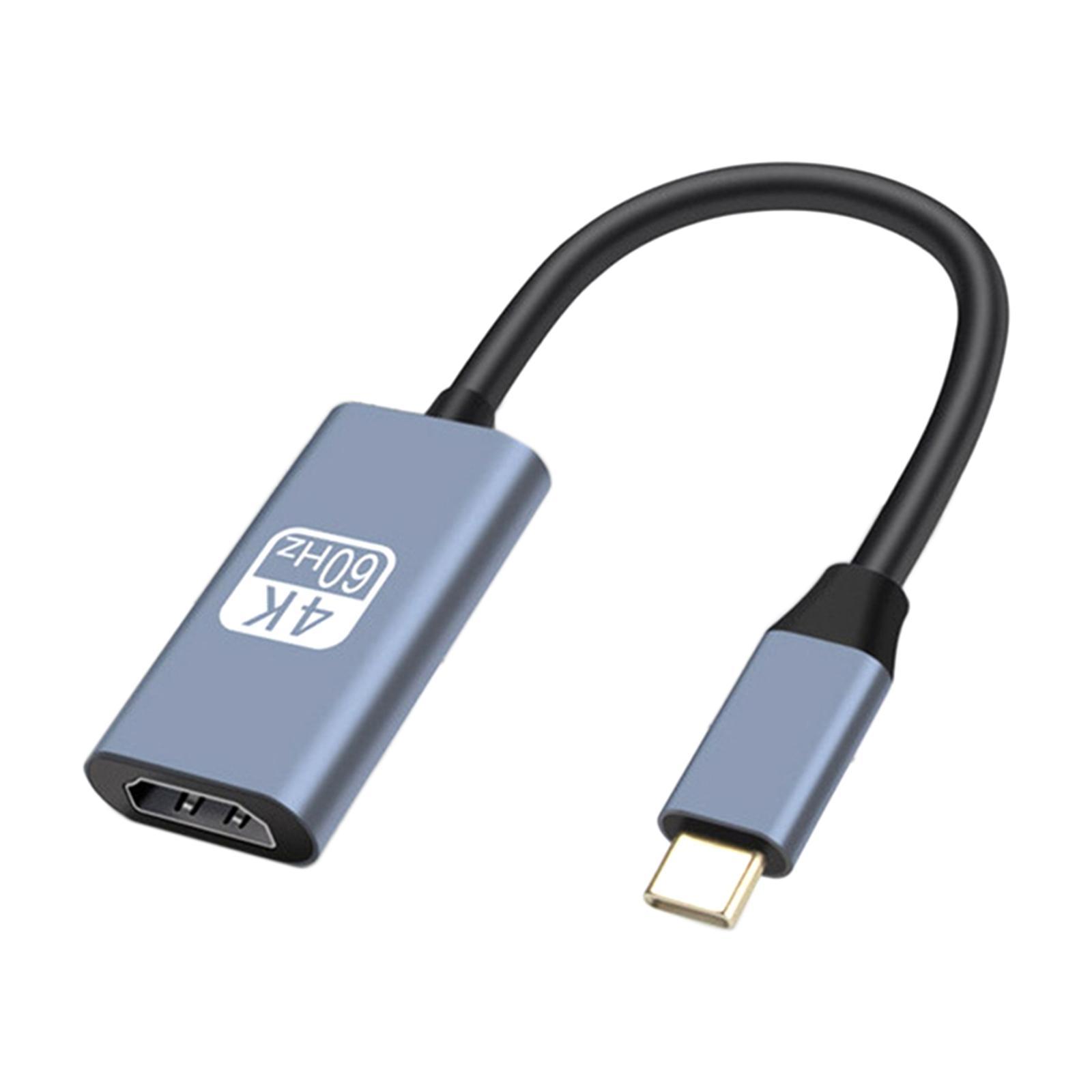 USB C to HDMI Adapter Cable High Speed Compact Portable for Laptop Office