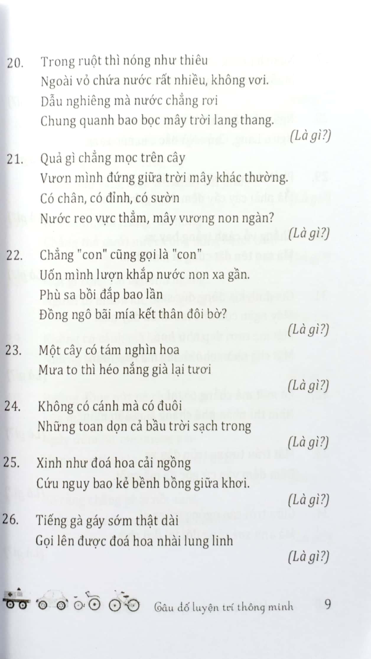 Câu Đố Luyện Trí Thông Minh