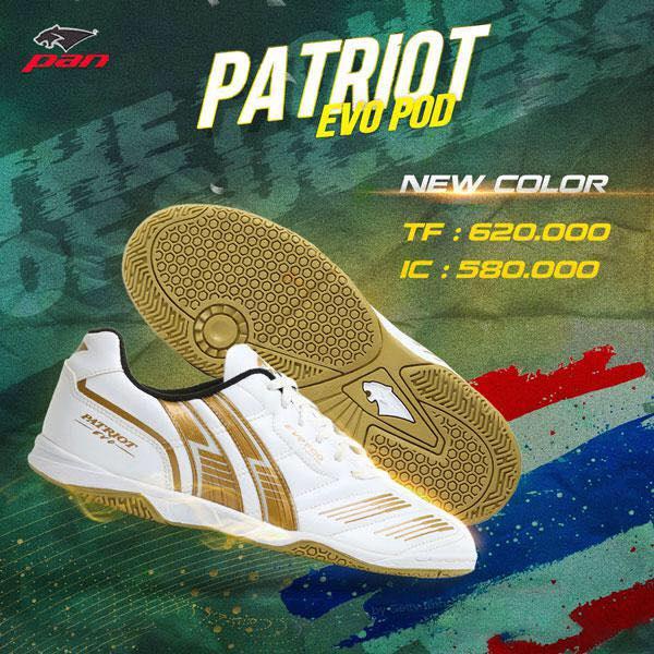 Giày Pan Patriot EVO 2022 IC - Giày đá bóng Futsal hàng Thái Nhập khẩu , cao cấp , bền đẹp