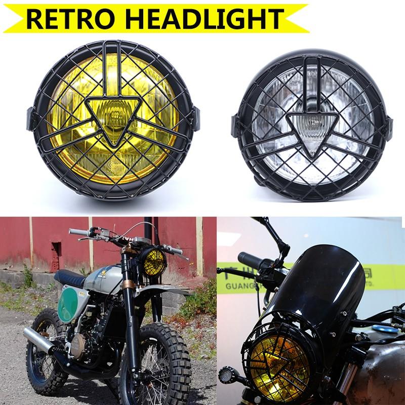 Đèn pha xe máy 6.5 " kèm bao che bảo vệ
