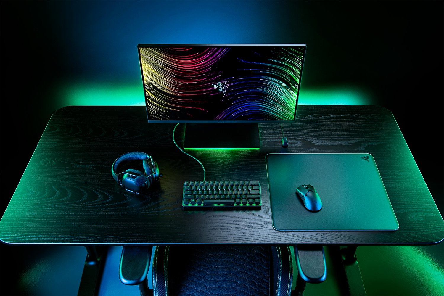 Lót chuột kính cường lực Razer Atla.s - Hàng Chính Hãng Bảo Hành 1 Năm