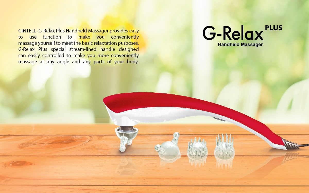 |GIÁ SỐC| Máy Massage Cầm Tay GINTELL - G-Relax PLUS Chính Hãng | 1 Năm bảo hành chính hãng