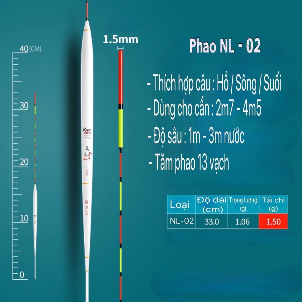 Phao câu đài Nano KAR phao câu cá cao cấp chuyên cá rô siêu nhạy Đồ câu Việt Bắc