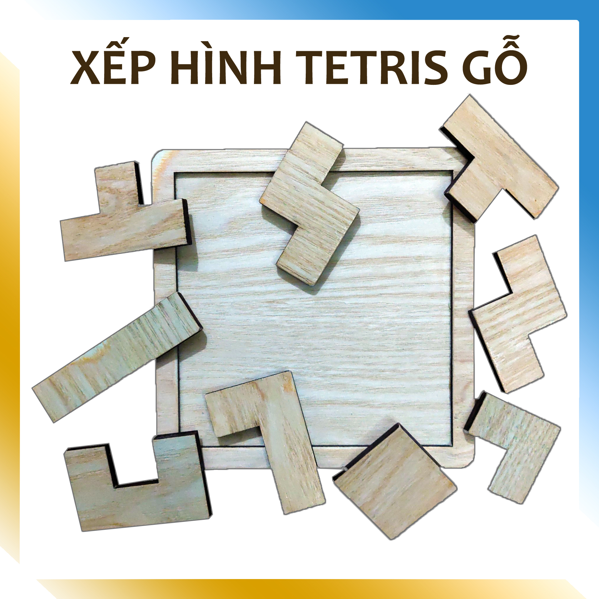 Đồ Chơi Xếp Hình Tetris Tangram Thông Minh Benrikids Bằng Gỗ, Đồ Chơi Giáo Dục, Trò Chơi Giải Đố Cho Bé Phát Triển Tư Duy Logic