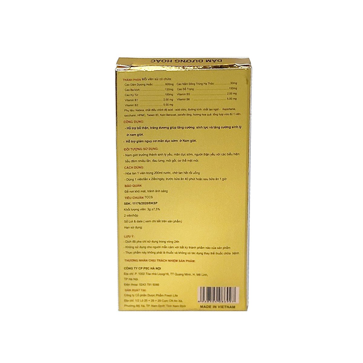 Viên Sủi Cường Dương Cho Nam PowerX - Chiết Xuất Thảo Dược - Kéo Dài Thời Gian - 100% Hàng Chính Hãng - Che Tên Sản Phẩm