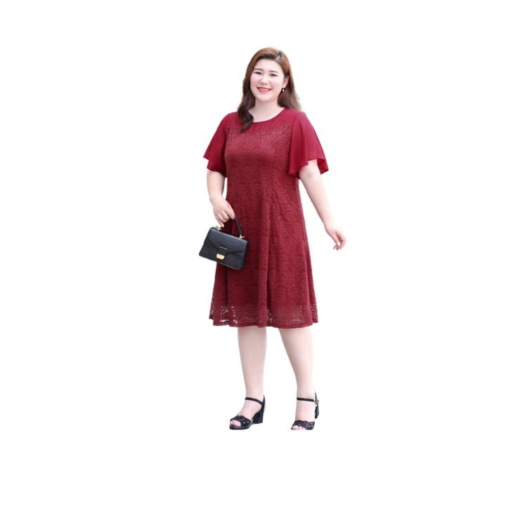 Đầm suông sang trọng bigsize cho người lớn tuổi BS3-621