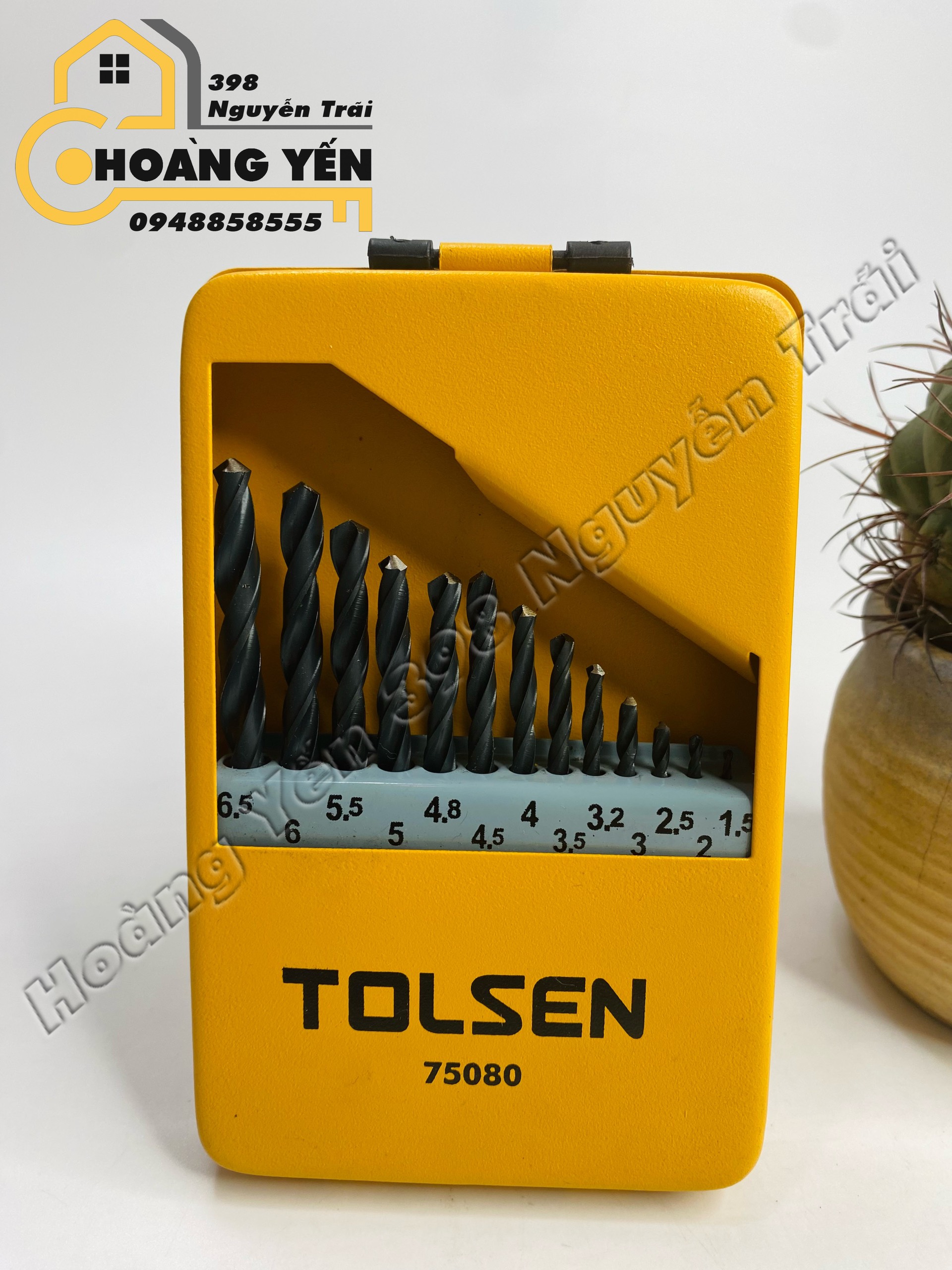 Bộ Khoan Sắt Công Nghiệp 13 Món Tolsen 75080
