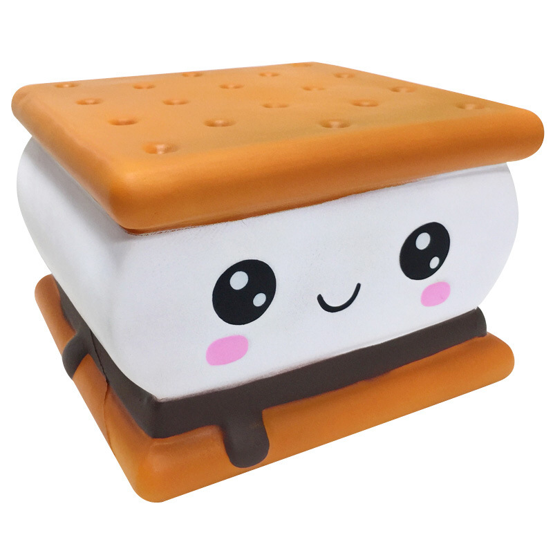 Đồ Chơi Squishy Bánh Quy Kẹp Khổng Lồ Kích Thước 20cm Chậm Tăng Tặng Kèm Bao Bì