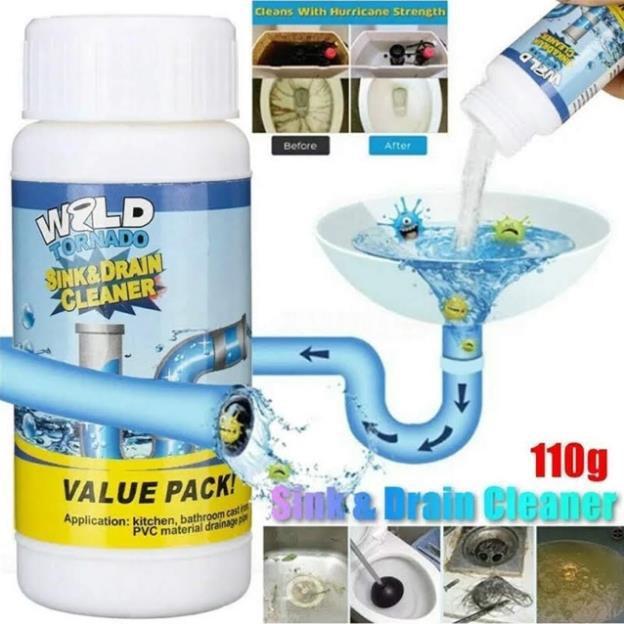 Lọ bột thông cống cực mạnh 110gr