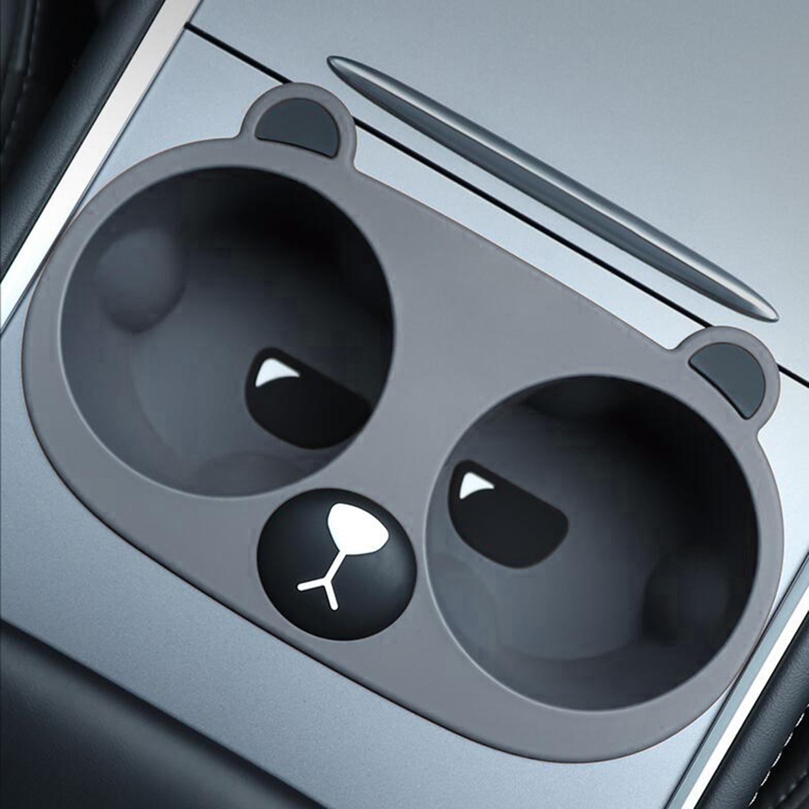 Center Console Cup Holder ,Cup Limiter ,Silicone Interior Parts Easy to Install ,Drink Bottle Stable Water Cup Holder Insert for Y