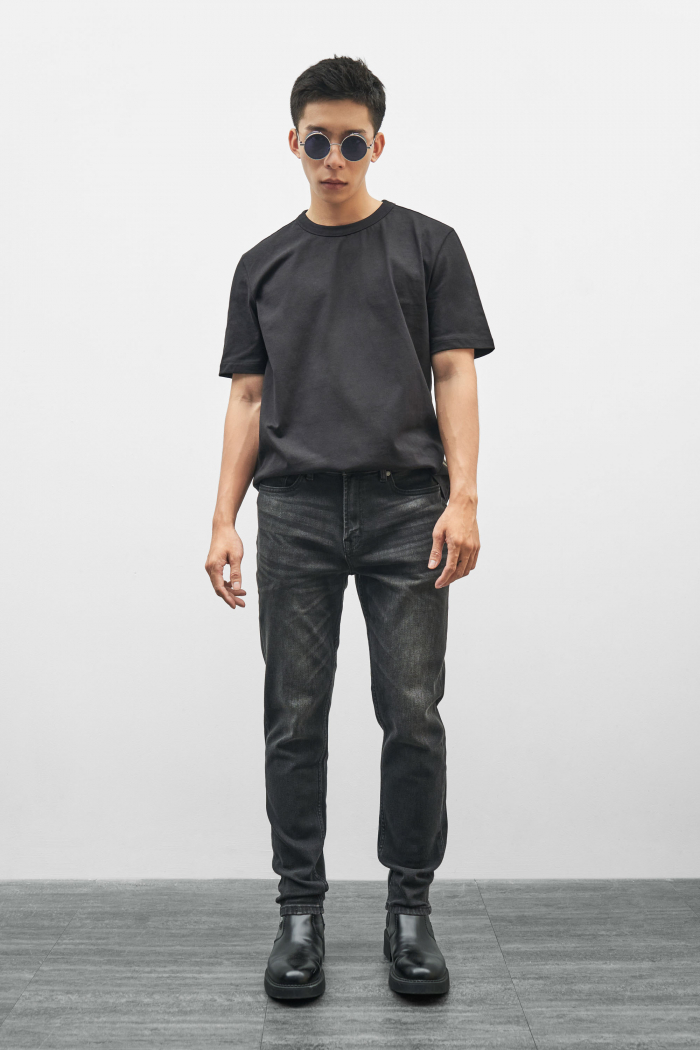 Quần Jean Nam ROUTINE Trơn Form Slim màu Xám đậm và Xám nhạt- 10F22DPA027 | LASTORE MENSWEAR