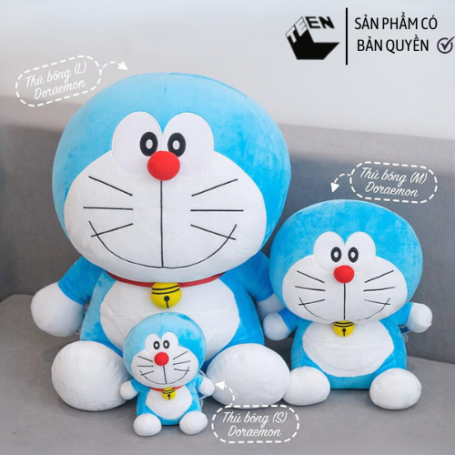 Thú bông Doraemon Size M , Thú Nhồi Bông, Đồ Chơi - Sản Phẩm Có Bản Quyền, Phân Phối Bởi Teenbox