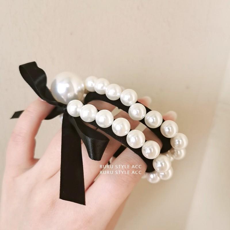 Dây Cột Tóc Phối Nơ Thời Trang Cho Nữ