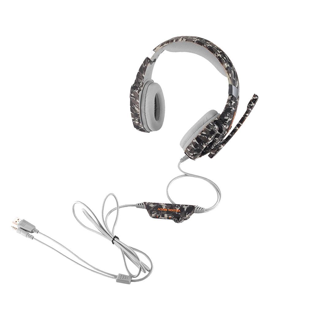 Deep Bass Game Headphone Sound Over-Ear Gaming Headset with LED Light