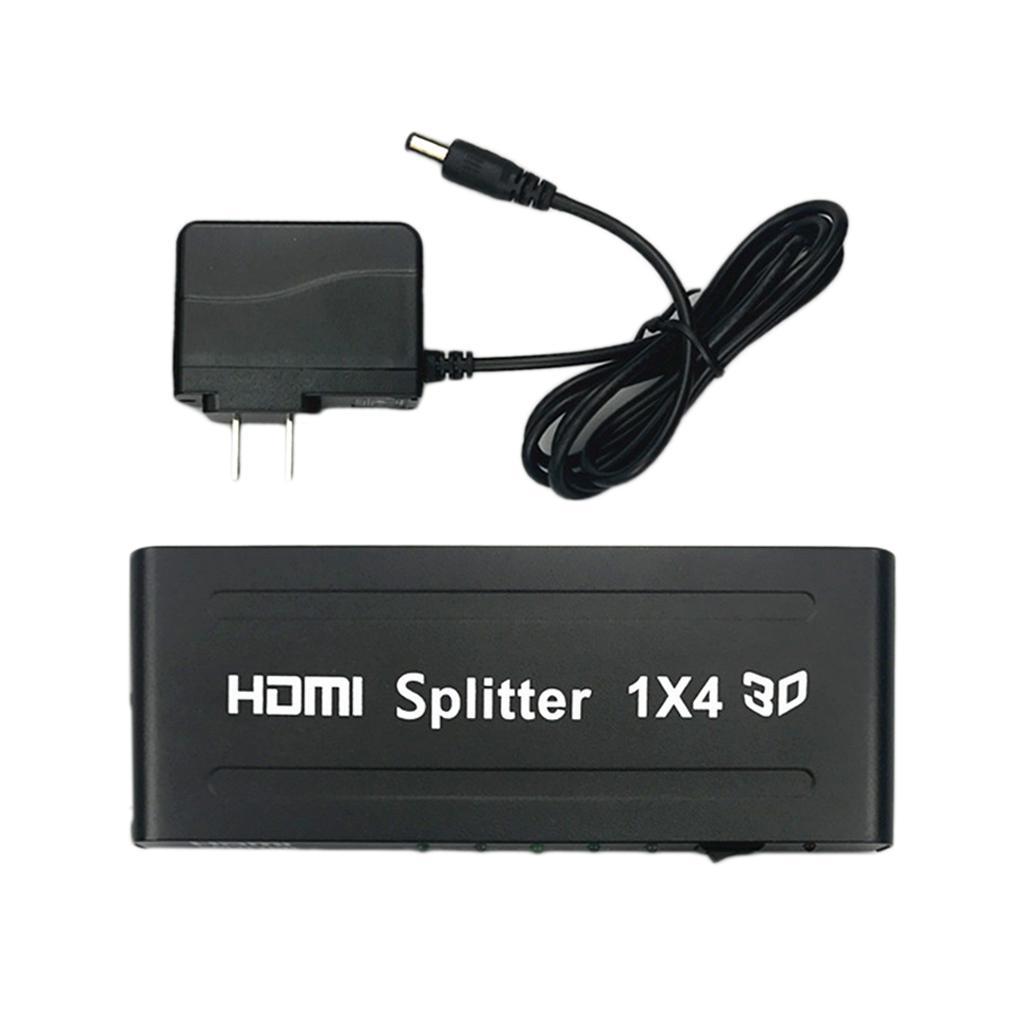 Splitter Amplifier  1x4 Hub 1  3D 1080p