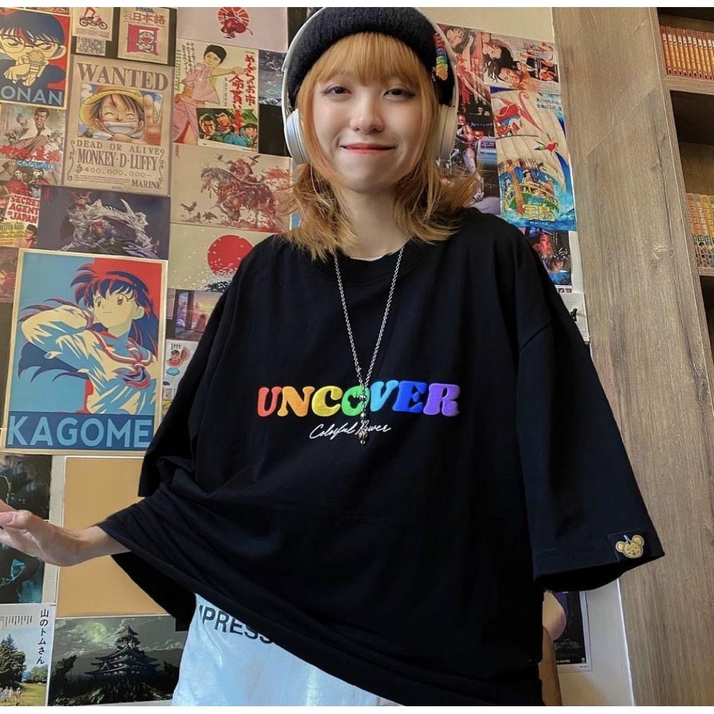 Áo Thun Local Brand Uncover 7 Màu Nam Nữ Tay Lỡ Oversize Unisex Full Mạc