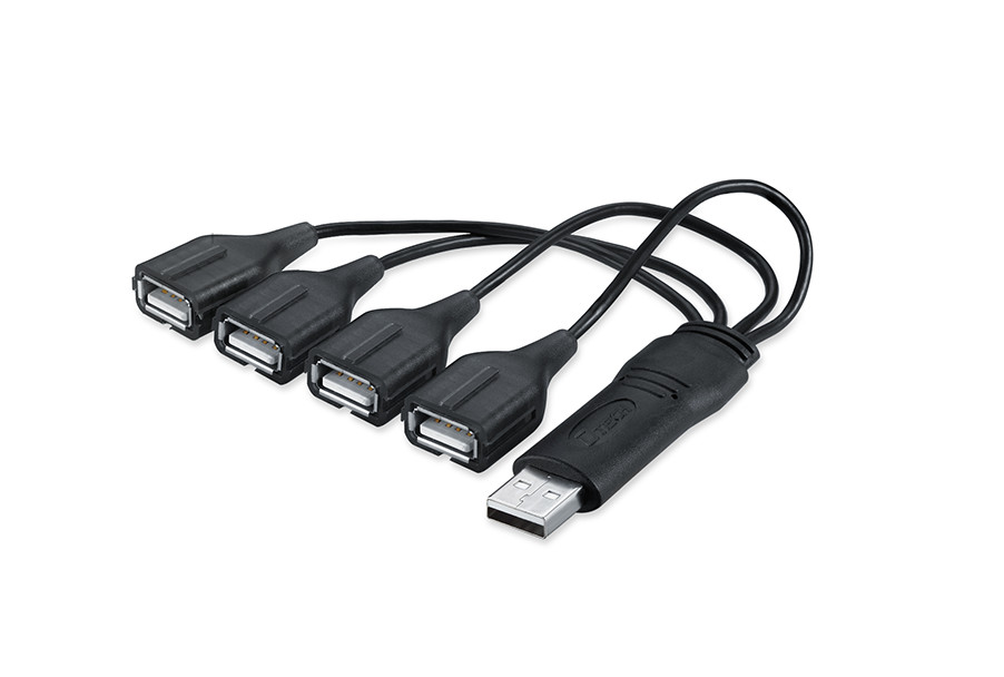 Bộ chia 4 cổng USB 2.0 Dtech DT-3020 - Hàng chính hãng