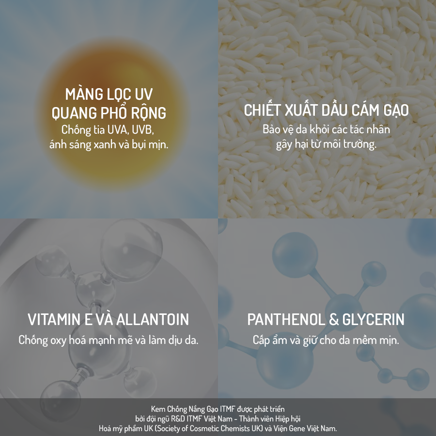 Kem Chống Nắng Gạo Bảo Vệ Tối Ưu 50g