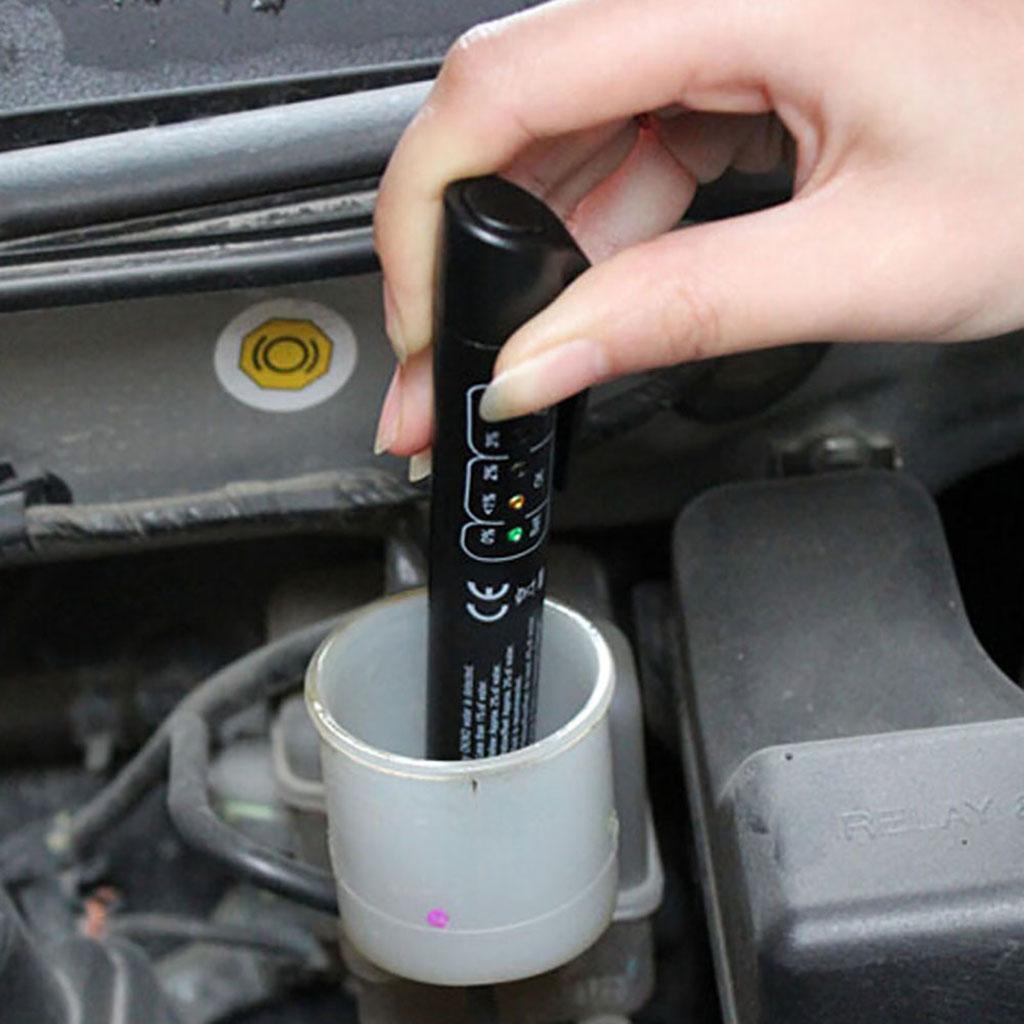 Accurate Car Brake Fluid Oil Moisture Pen 5 LED Testing Check Indicator Pen Tool
