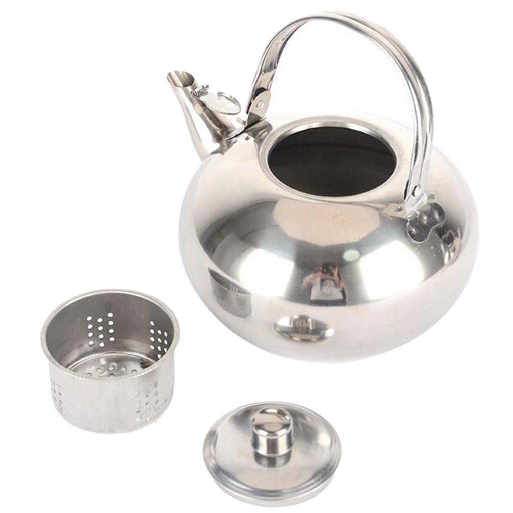 2Pcs Teapot and Tea Kettle with Stainless Steel Infuser for Stove Top