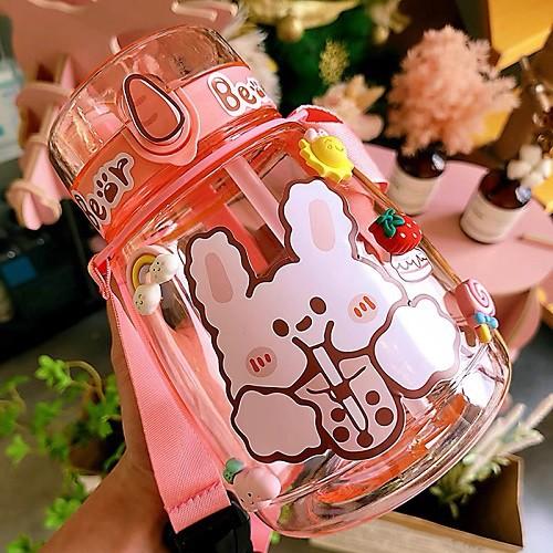 Bình Nước 1300ML ,1L, Bình Đựng Nước Cute, Bình Giữ Nhiệt