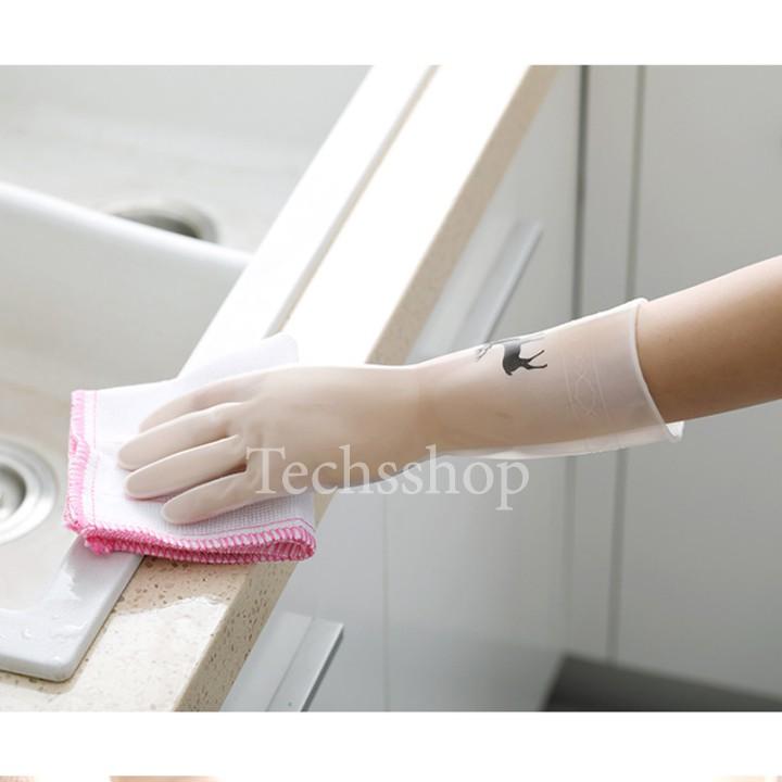 Găng Tay Vệ Sinh Bảo Vệ Tay Siêu Dày Loại Dài 29cm - Dụng Cụ Vệ Sinh, Giặt Giũ Quần Áo Tiện Lợi