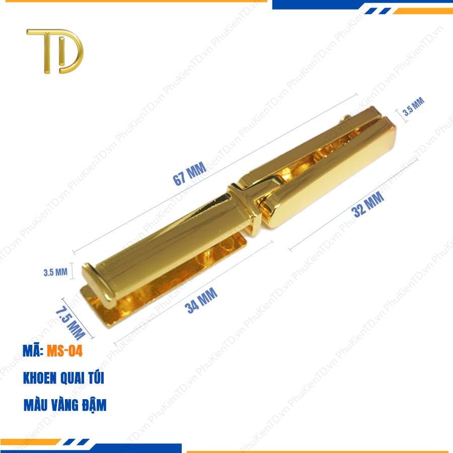 Khoen quai túi xách, Khoen d túi xách cao cấp công nghệ mạ điện độ bền 5-8 năm