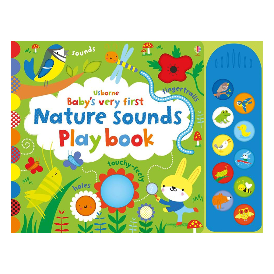 Sách tương tác tiếng Anh - Usborne Baby's Very First Nature Sounds Playbook