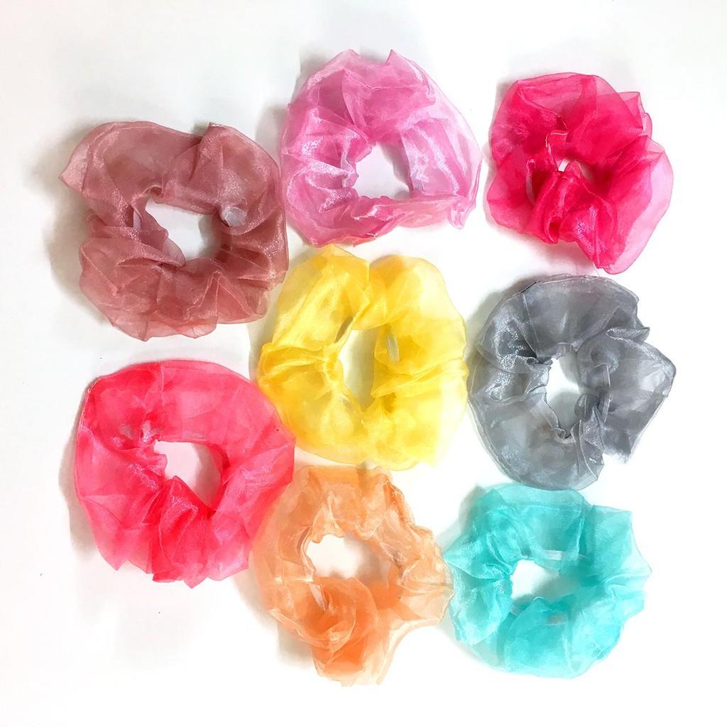 DÂY BUỘC TÓC VẢI HOT TREND VỪA CỘT VỪA LÀM VÒNG TAY - dây buộc tóc Scrunchies