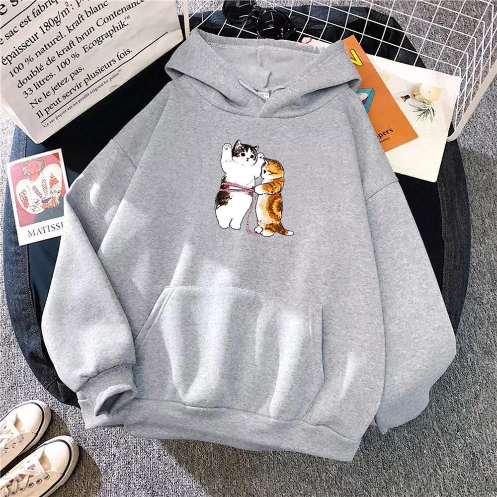 ÁO HOODIE NAM NỮ IN MÈO KUTE