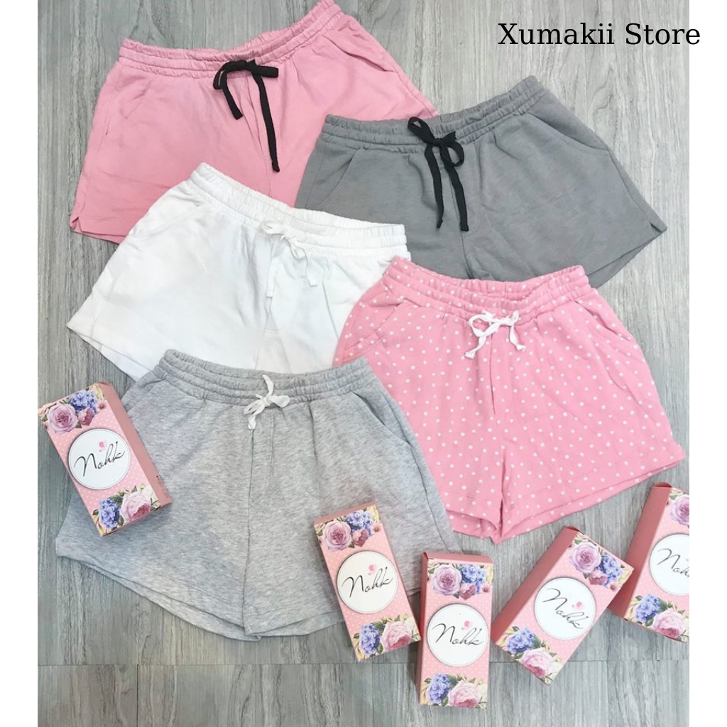 Quần đùi nữ chất cotton da cá dày dặn nhiều hoạ tiết Xumakii Store QD01A