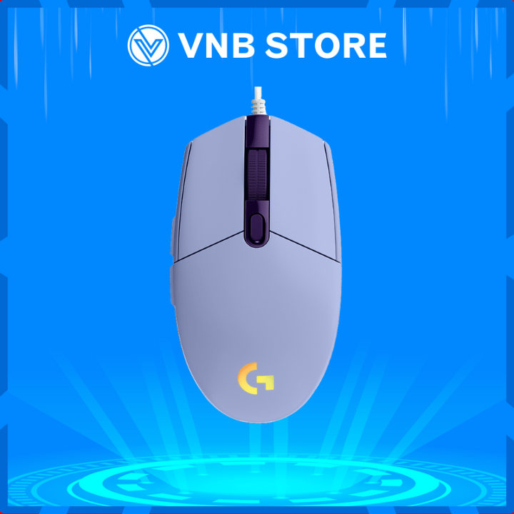 Chuột Gaming có dây Logitech G203 Màu Tím Lilac (910-005853)- Hàng chính hãng