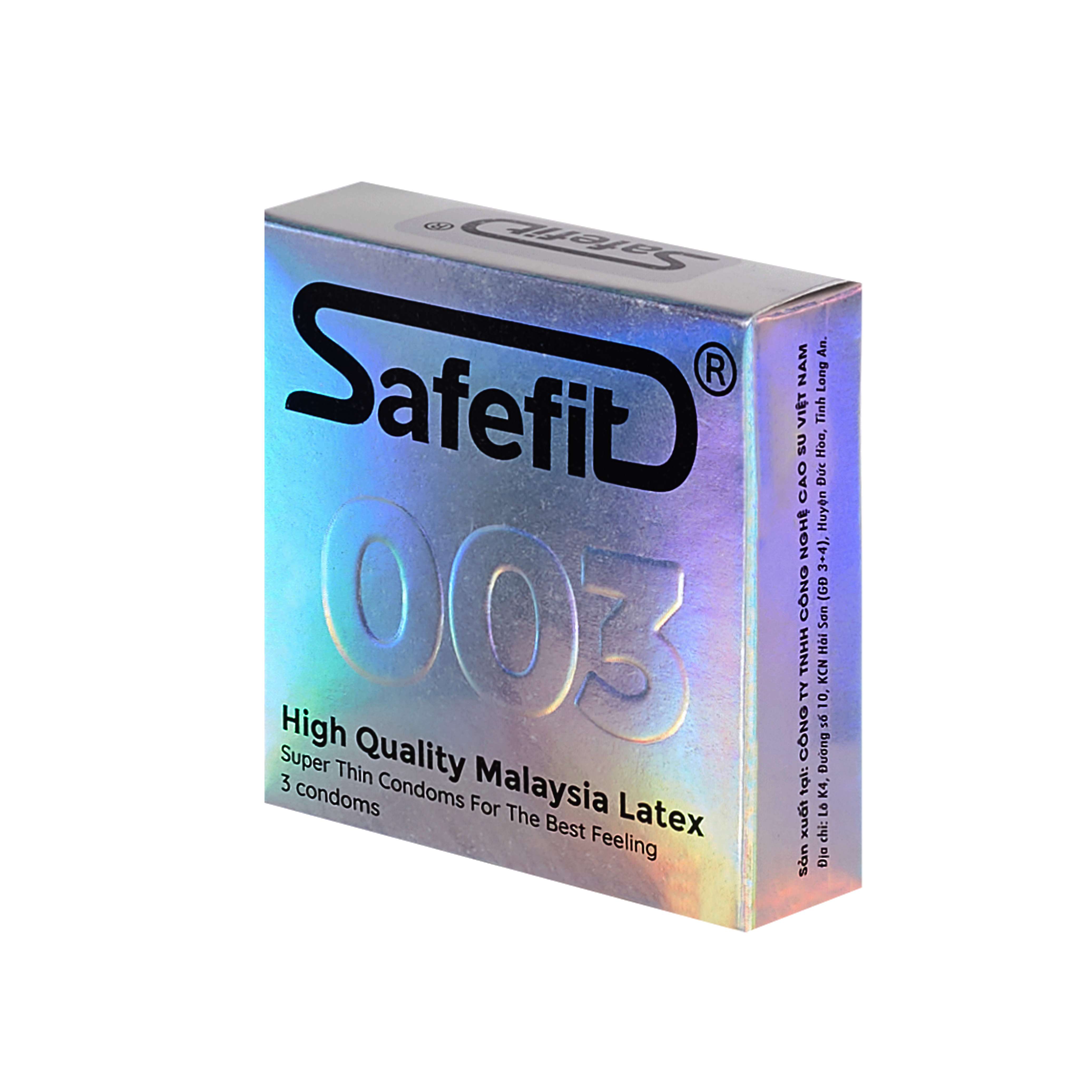 Bộ 3 hộp bao cao su Safefit siêu mỏng 0.03mm - hộp 3 chiếc