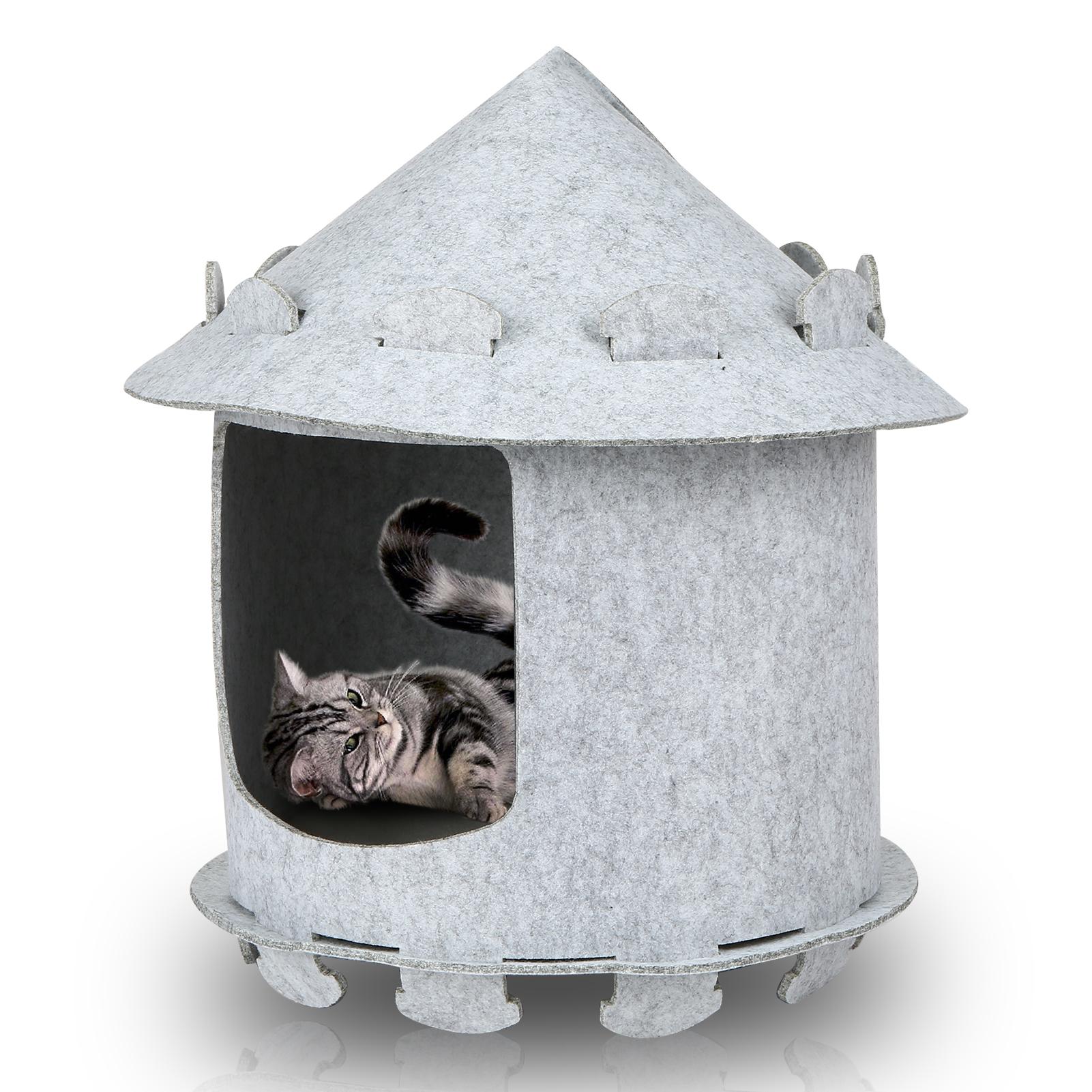 Giường cho mèo với đệm có thể tháo rời, phù hợp với mèo bé hơn 7.5kg