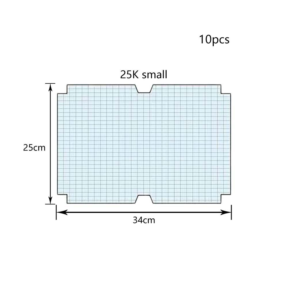 Set 10/30 Tấm Phim Mờ Trong Suốt Dán Sách Kiểu Đơn Giản/Trung Học Tiện Dụng