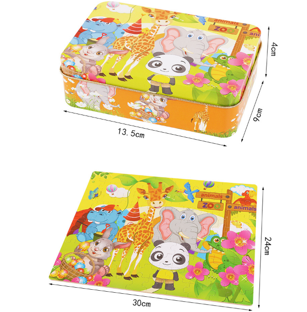 Đồ chơi hộp tranh xếp hình 100 miếng puzzle nhiều chủ đề - Đồ chơi thông minh trẻ em